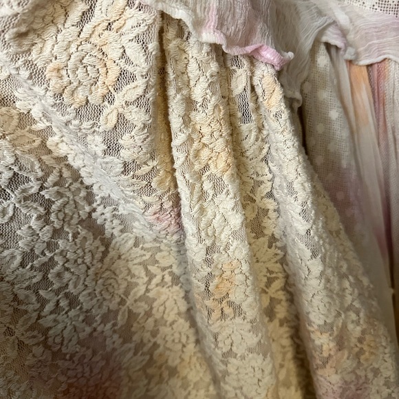 Free People Washed Ashore Mini Dress XS NWT Rare Sample Boho Coastal Festival - Picture 4 of 6